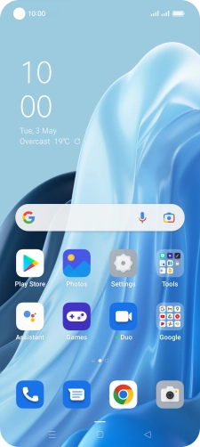 Slide two fingers downwards starting from the top of the screen.