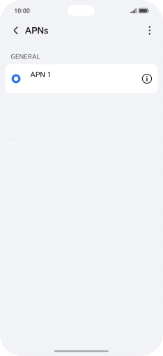 Press the menu icon.