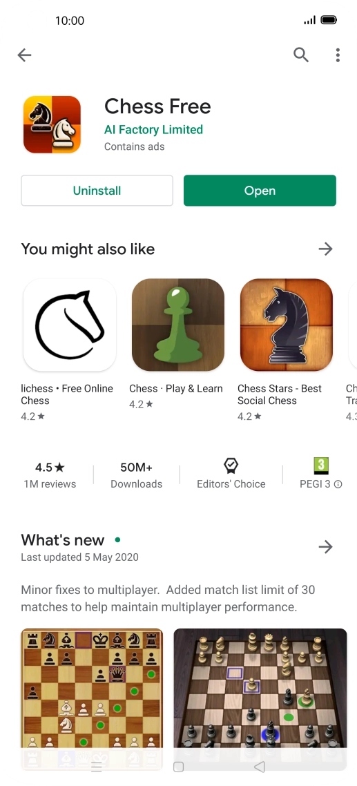 Press the Home key to return to the home screen.