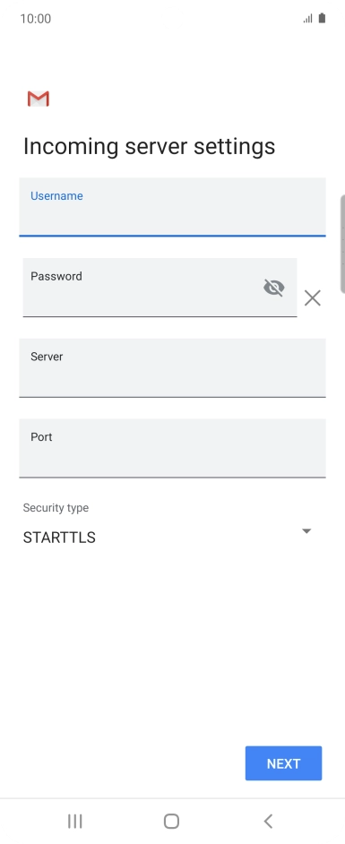 Press the field below 