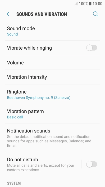 Press the Home key to return to the home screen.