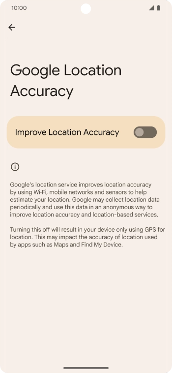 If you press the indicator next to 