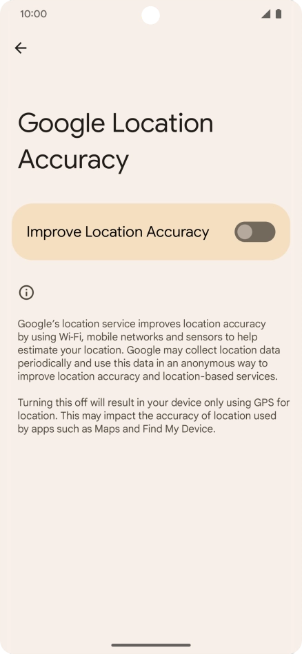 If you press the indicator next to 