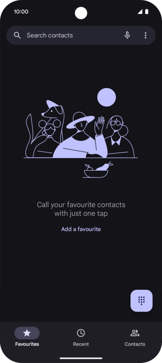 Press the menu icon.