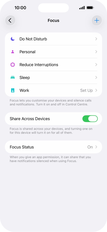 Press Do Not Disturb.