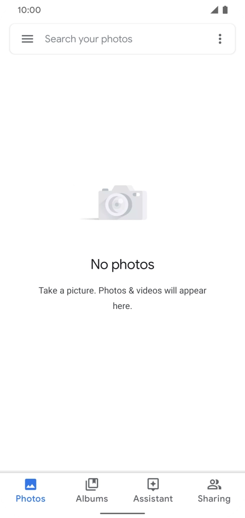 Press Albums and go to the required folder.