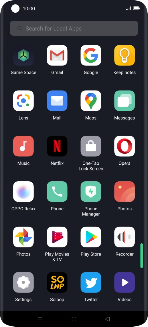 Press Photos and go to the required folder.