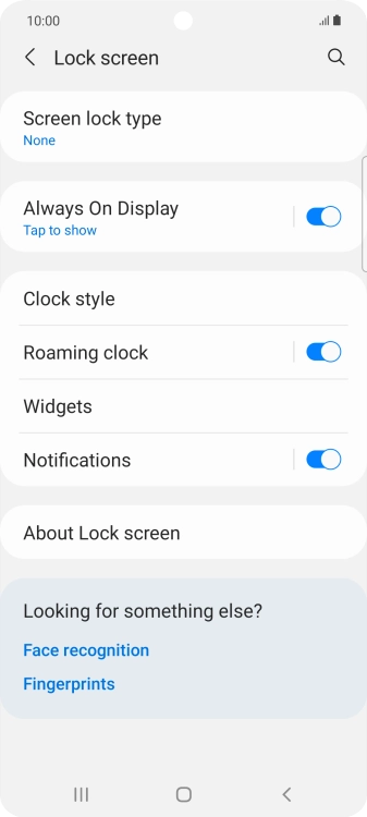 Press the Home key to return to the home screen.