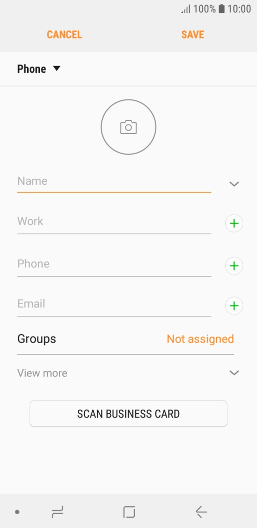 Press the address book drop down list.