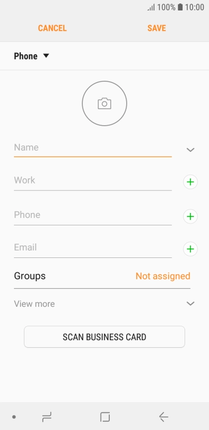 Press the address book drop down list.