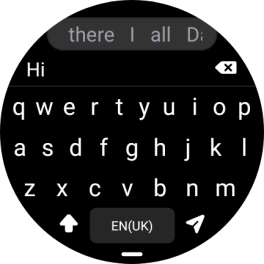 Press the send icon.