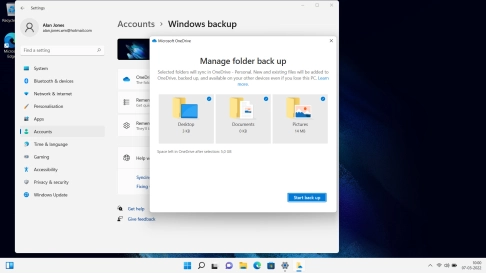 Click Start back up.