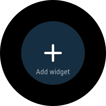 Press the add widget icon.