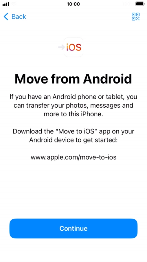 To transfer content to your phone, you need to install the app 