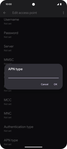 Key in mms and press OK.