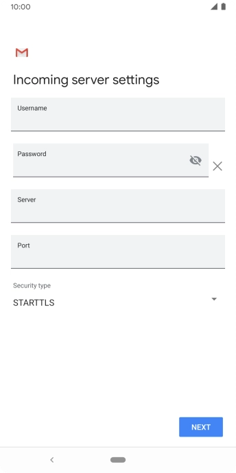 Press the field below 