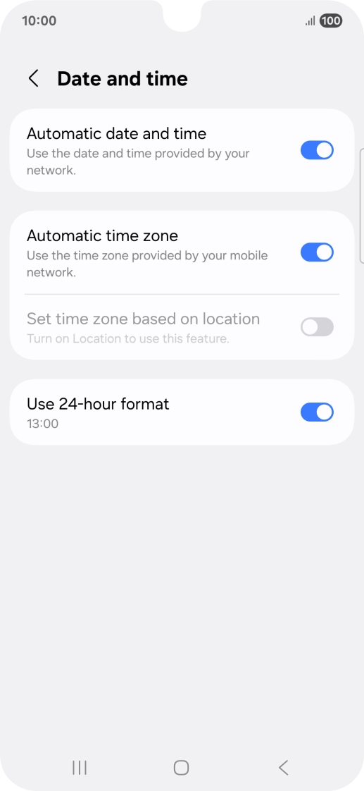 Press the Home key to return to the home screen.