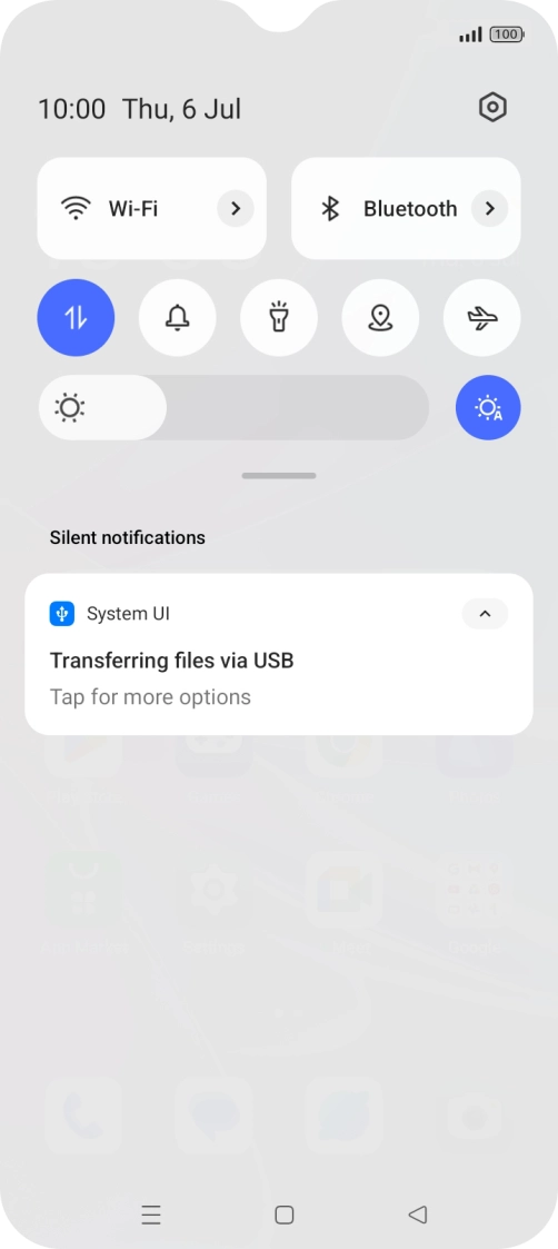 Press Tap for more options.