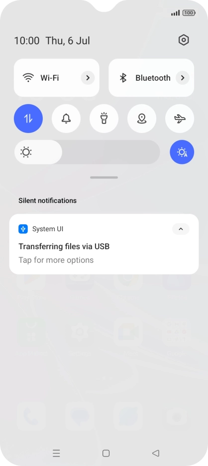 Press Tap for more options.