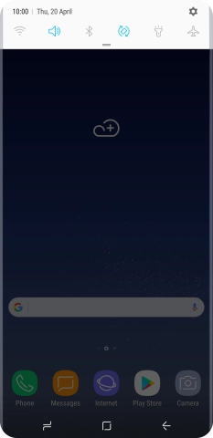 Press the settings icon.