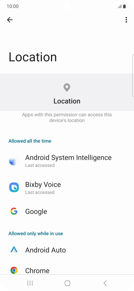 Press the required app.
