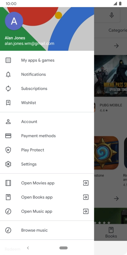 Press My apps & games.