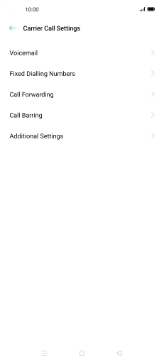 Press Call Forwarding.