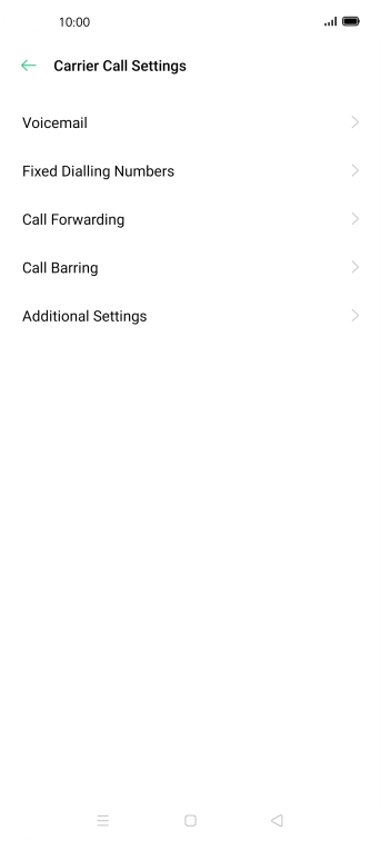 Press Call Forwarding.