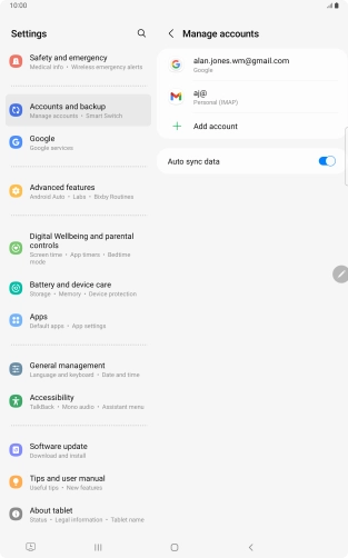 Press the Home key to return to the home screen.