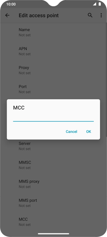 Key in 234 and press OK.