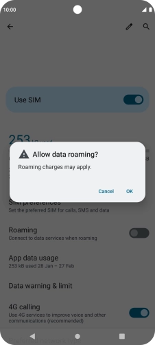 If you turn on the function, press OK.
