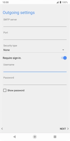 Press the field below 