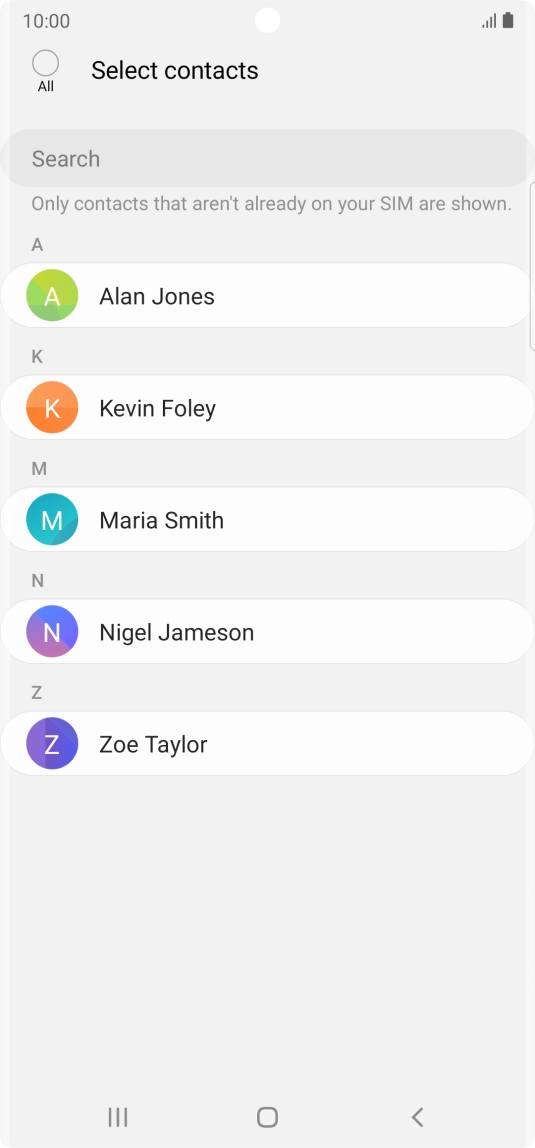 Press the field above 