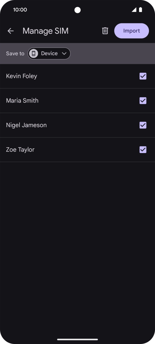 Press the drop down list next to 