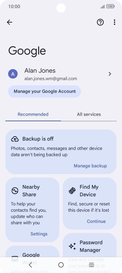 Press Find My Device.