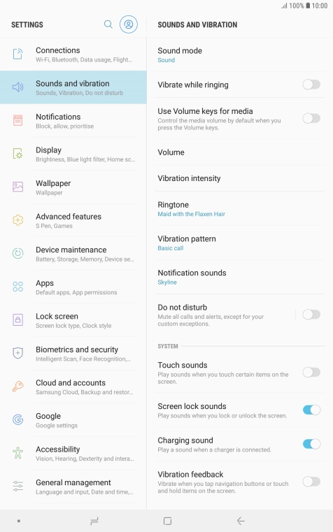 Press the Home key to return to the home screen.