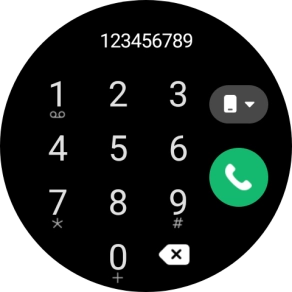 Press the call icon.