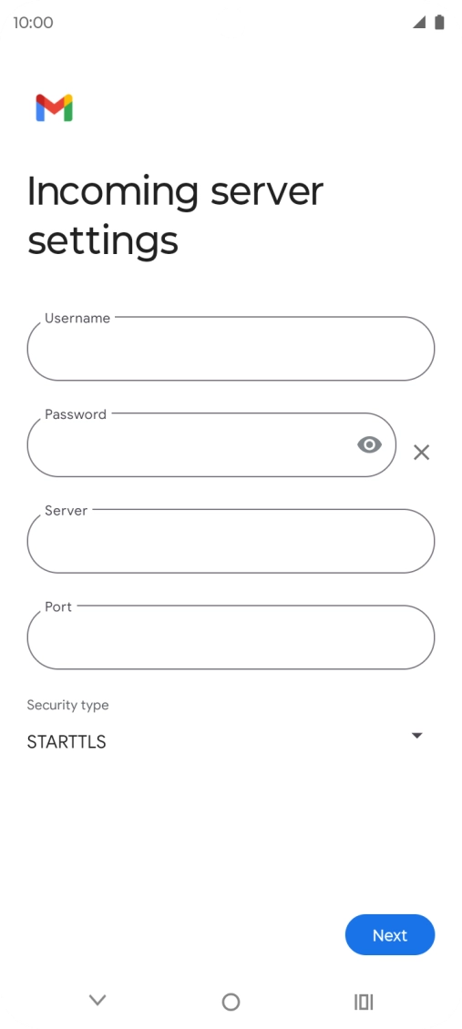 Press the field below 