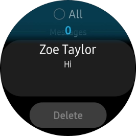 Press the required message.