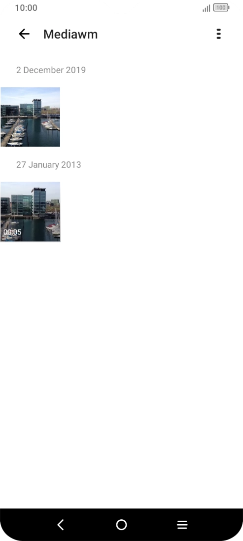 Press and hold any picture or video clip.