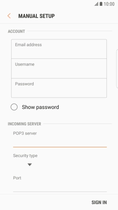 Press the drop down list below 