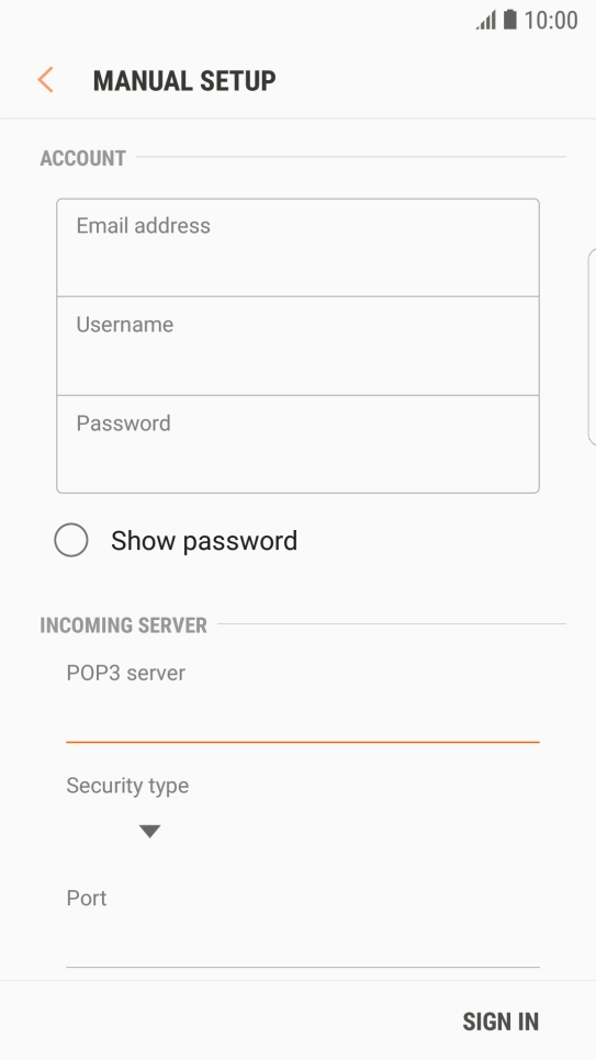 Press the drop down list below 