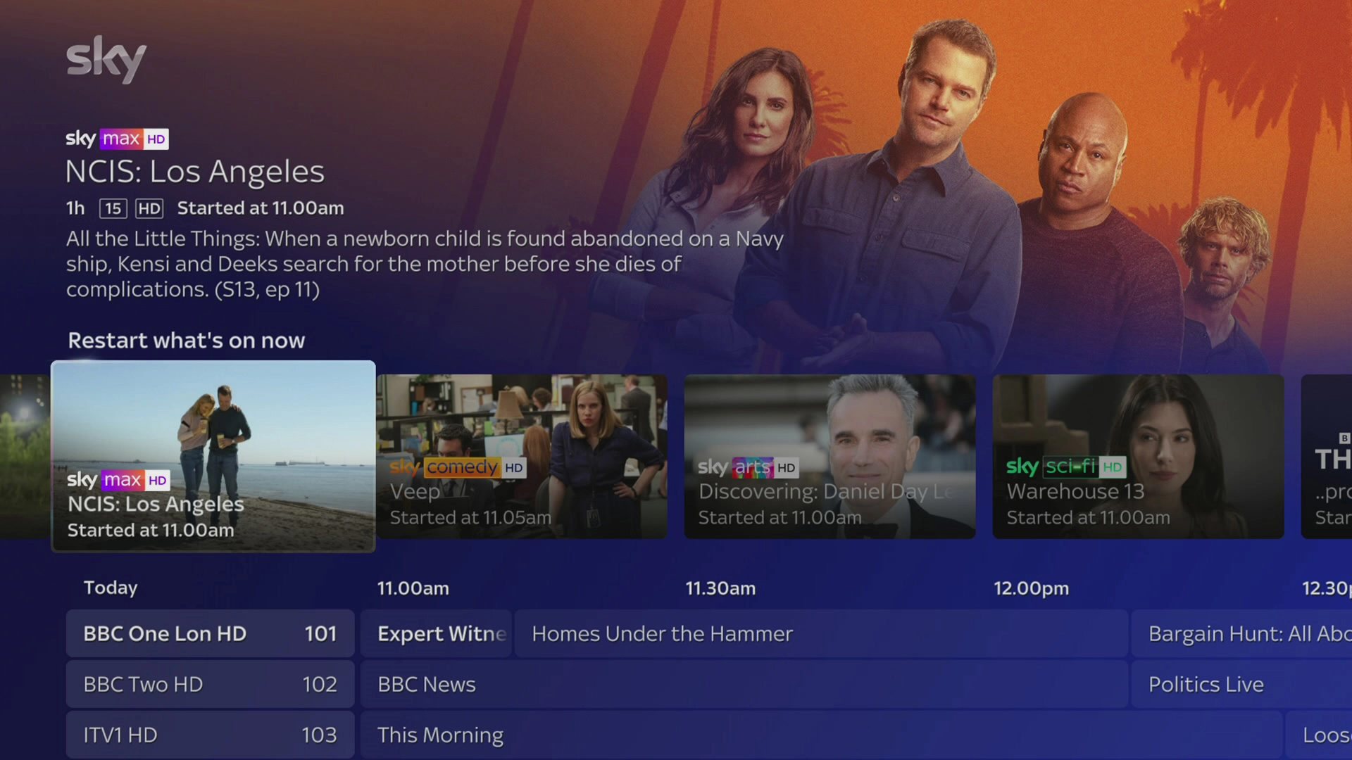 Highlight the required programme.