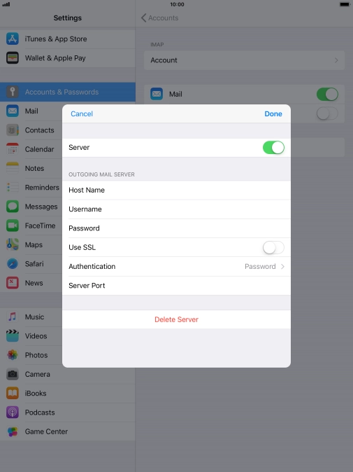 Press Authentication.