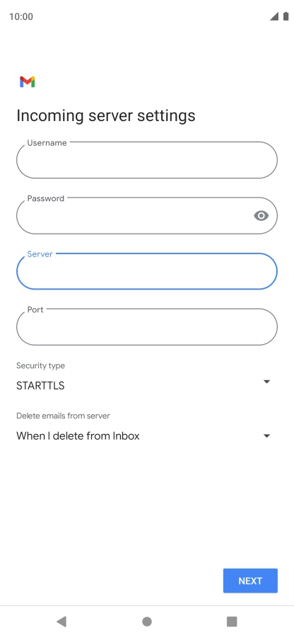 Press the field below 