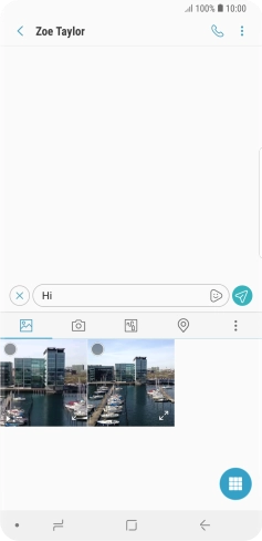 Press the picture icon.