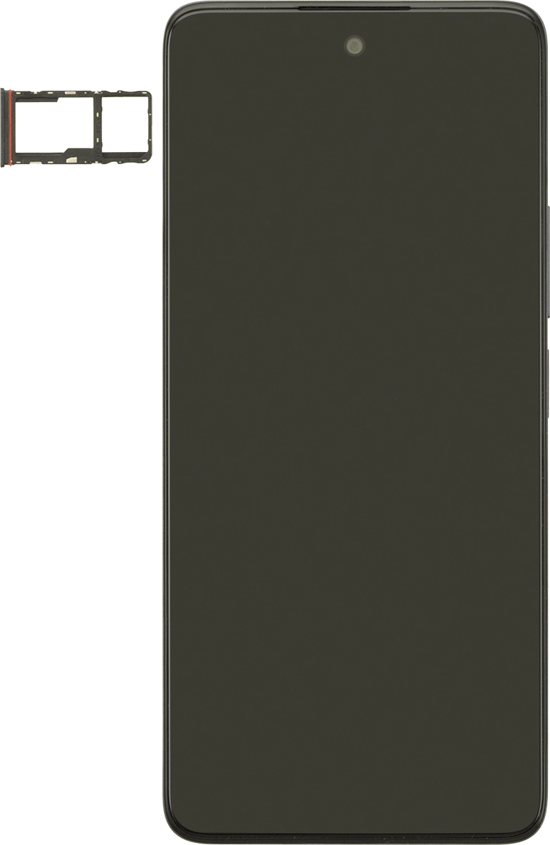 Turn your SIM so the angled corner of the SIM matches the angled corner of the SIM holder and place your SIM in the SIM holder.