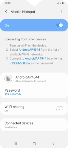 Press the Home key to return to the home screen.