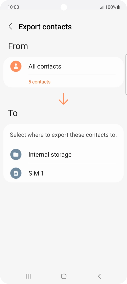 Press the name of the SIM.