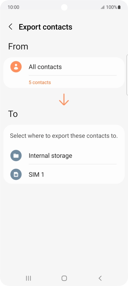 Press the name of the SIM.